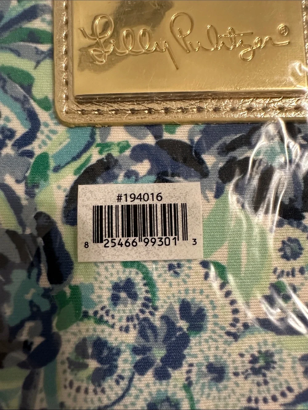 Lilly Pulitzer Blue & Mint Floral Tech Sleeve